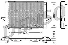 DENSO DRM33040 — Radiator răcire motor