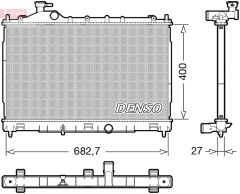DENSO DRM45058 — Radiator răcire motor