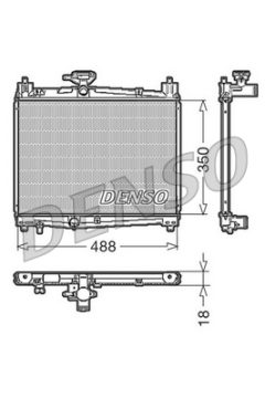 DENSO DRM50001 — Radiator răcire motor