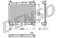 DENSO DRM50006 — Radiator răcire motor