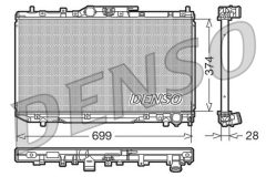 DENSO DRM50014 — Radiator răcire motor