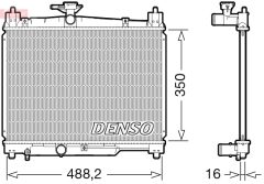 DENSO DRM50101 — Radiator răcire motor