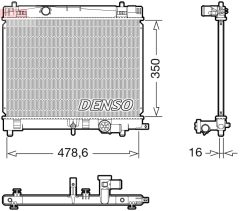 DENSO DRM50137 — Radiator răcire motor
