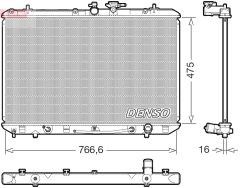 DENSO DRM50143 — Радиатор охлаждения