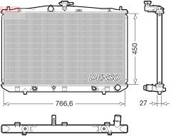 DENSO DRM51017 — Radiator răcire motor
