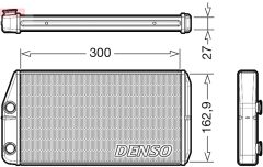 DENSO DRR01002 — Радиатор печки