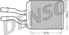 DENSO DRR01011 — Радиатор печки