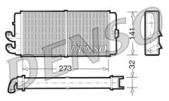 DENSO DRR02001 — Радиатор печки