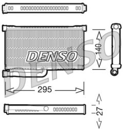 DENSO DRR02004 — Радиатор печки