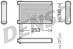 DENSO DRR05005 — Радиатор печки