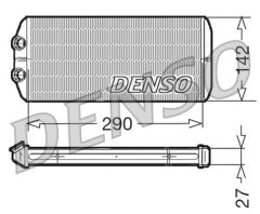 DENSO DRR07005 — Радиатор печки