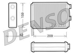DENSO DRR09071 — Radiator încălzire habitaclu