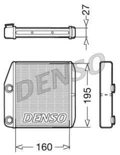 DENSO DRR09075 — Радиатор печки