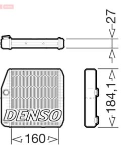 DENSO DRR09076 — Радиатор печки