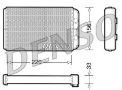 DENSO DRR09090 — Radiator încălzire habitaclu