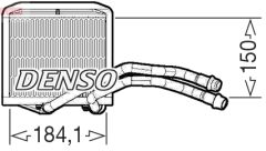DENSO DRR09102 — Радиатор печки