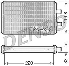 DENSO DRR12007 — Радиатор печки