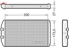 DENSO DRR12008 — Радиатор печки