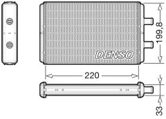 DENSO DRR12016 — Радиатор печки