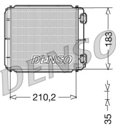 DENSO DRR23018 — Радиатор печки