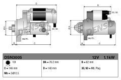 DENSO DSN3005 — Electromotor