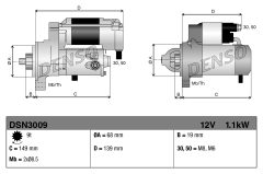 DENSO DSN3009 — Стартер