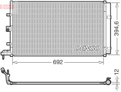 DENSO DCN10063 — Радиатор кондиционера