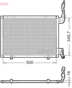 DENSO DCN10064 — Радиатор кондиционера