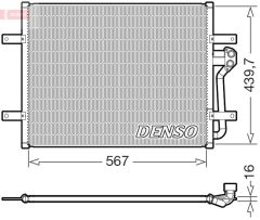 DENSO DCN32035 — Радиатор кондиционера