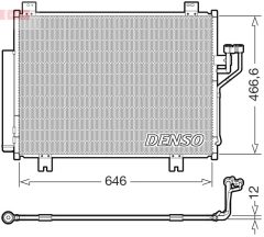 DENSO DCN44021 — Радиатор кондиционера