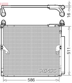 DENSO DCN50063 — Radiator aer condiționat