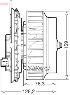 DENSO DEA17016 — Моторчик печки