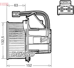 DENSO DEA17018 — Ventilator habitaclu