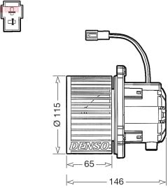 DENSO DEA41017 — Моторчик печки