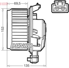 DENSO DEA50000 — Моторчик печки