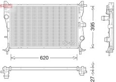 DENSO DRM06038 — Radiator răcire motor