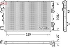DENSO DRM09176 — Radiator răcire motor