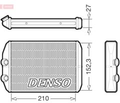 DENSO DRR23022 — Радиатор печки