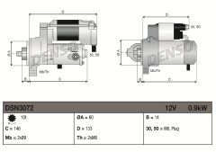 DENSO DSN3072 — Стартер