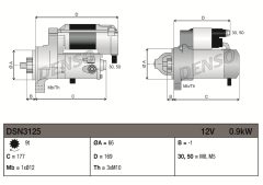 DENSO DSN3125 — Electromotor