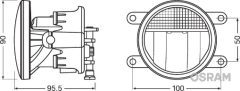 OSRAM LEDFOG201 — Set proiectoare ceață