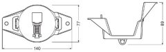 OSRAM FOG103/201-NIS-M — Suport proiector ceață