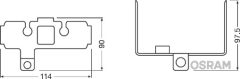 OSRAM LEDFOG101-INF-M — Suport proiector ceață