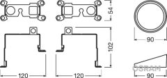 OSRAM LEDFOG101-TY-M — Suport proiector ceață