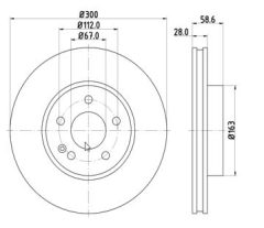 MTR 12108522 — Disc de frână