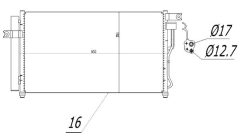 MTR 13054374 — Radiator aer condiționat