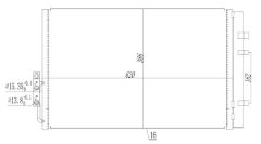 MTR 13054466 — Радиатор кондиционера