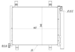 MTR 13054494 — Radiator aer condiționat