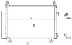 MTR 13054552 — Радиатор кондиционера