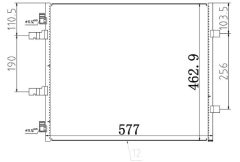 MTR 13054581 — Radiator aer condiționat